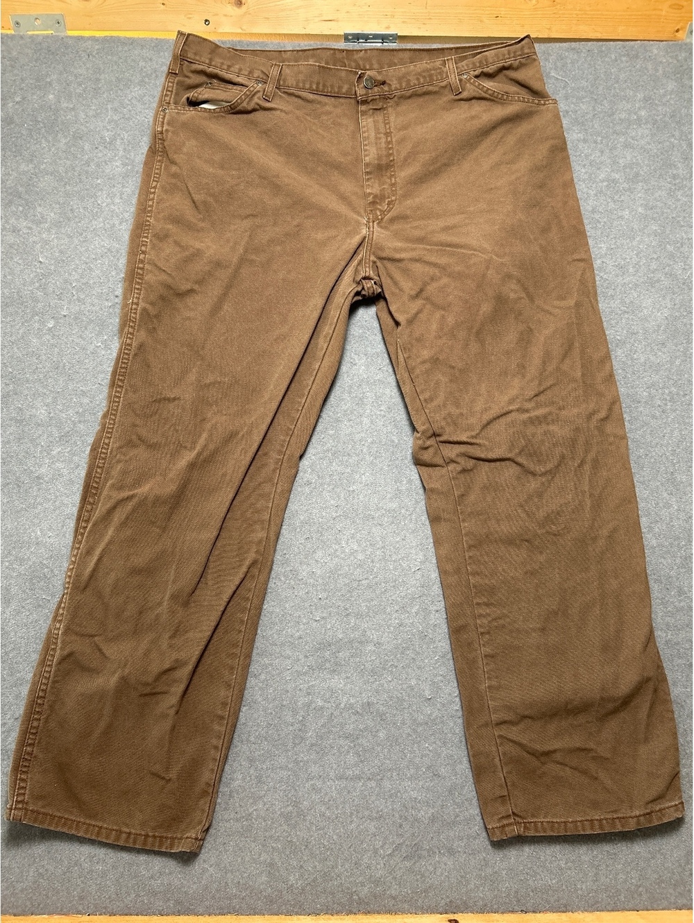 Dickies Brown Work Pants 100% Cotton Size 40x30